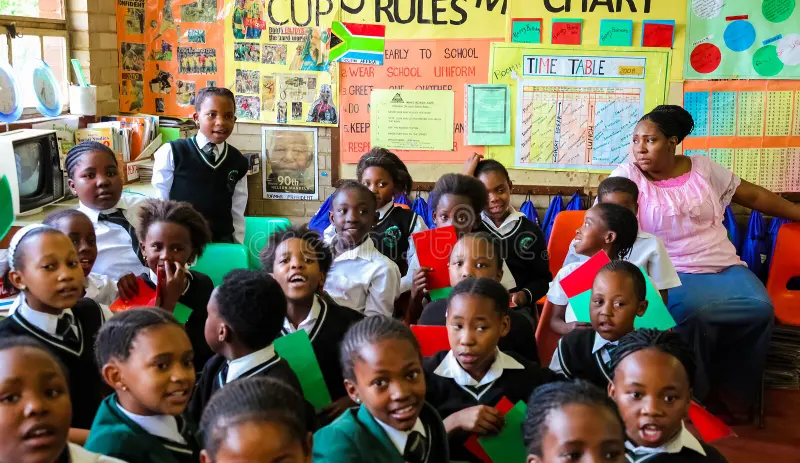 Teacher supporting a child through trauma-informed care
